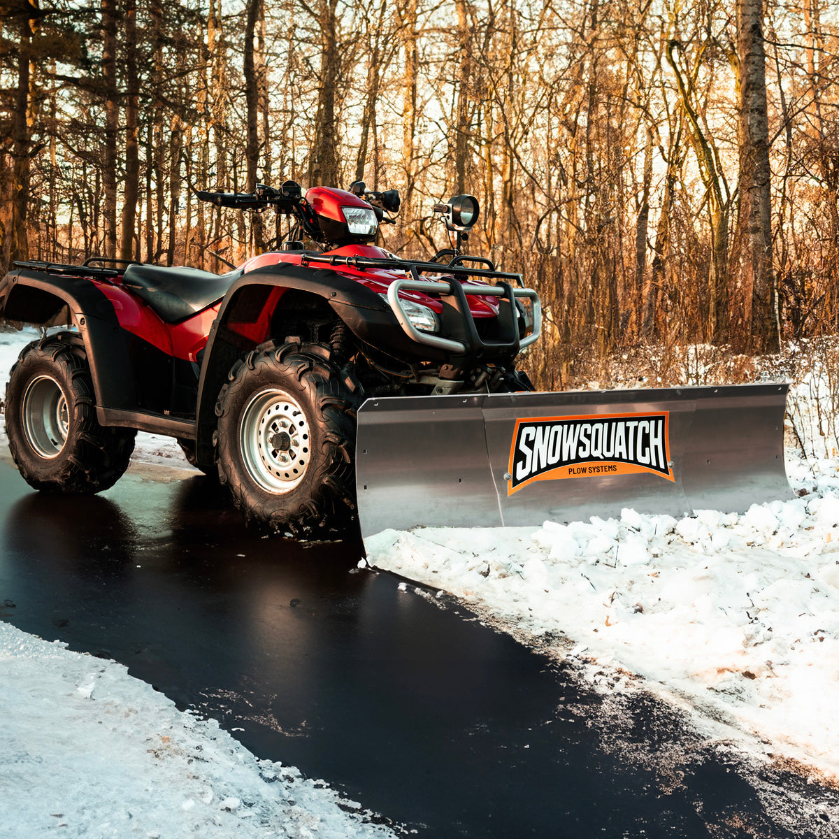 Atv Plow SNOWSQUATCH Aluminum ATV Snow Plow System 48-60 Inch Adjustable