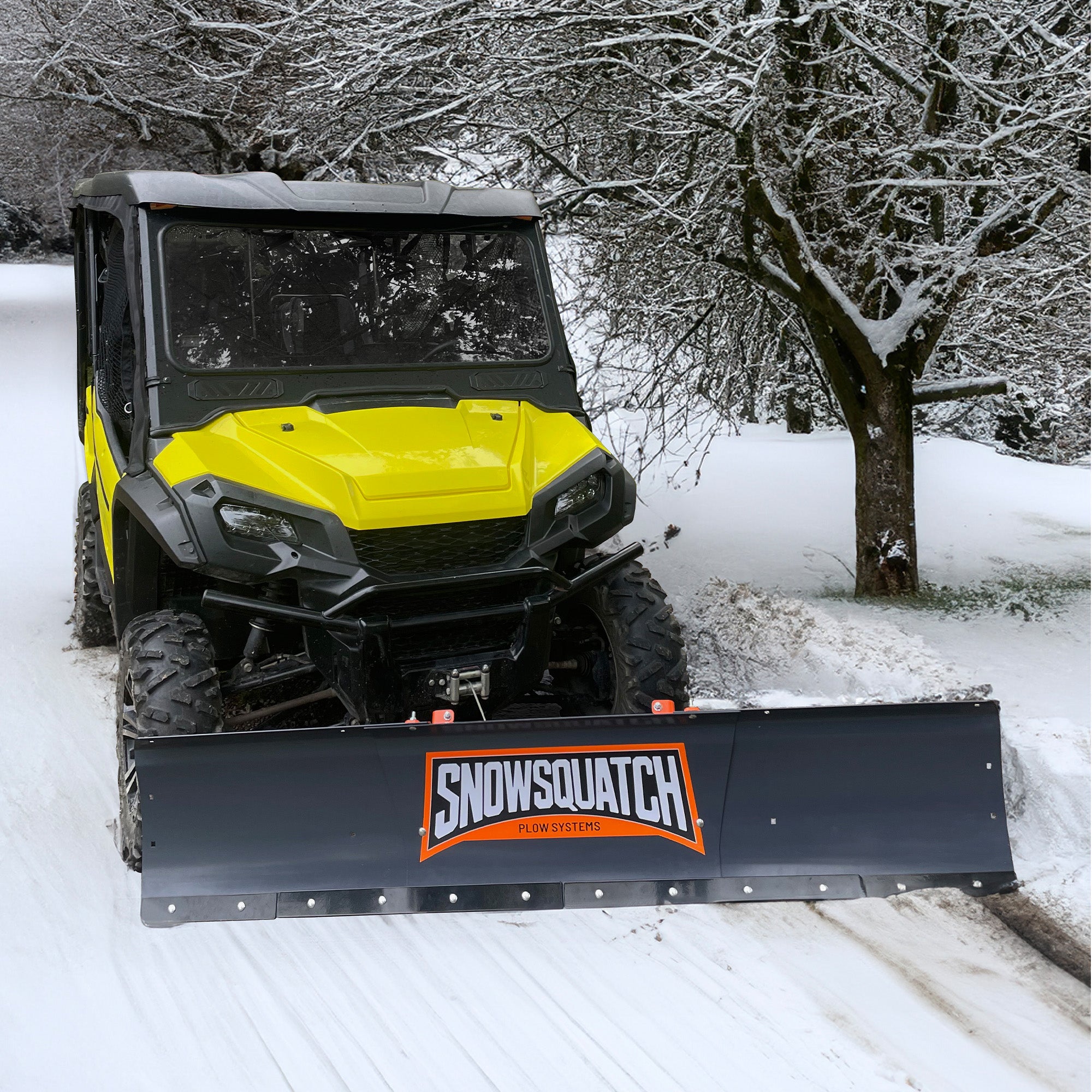 SNOWSQUATCH UTV Snow Plow System 60-72 Inch Adjustable Steel