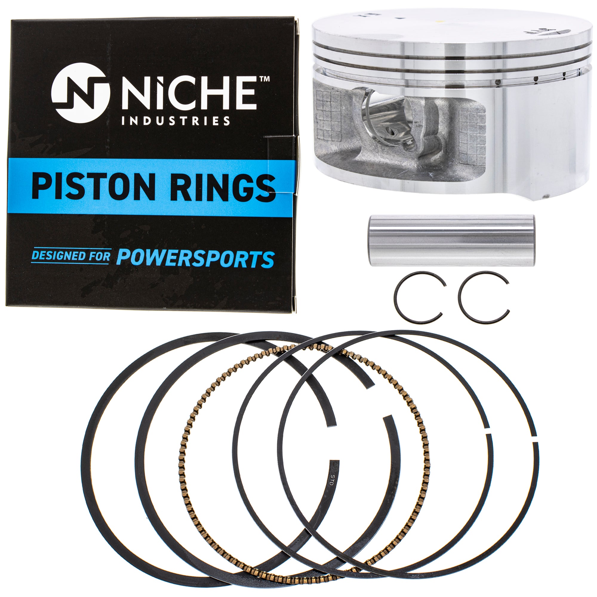 Piston Kit for Yamaha Rhino Raptor Grizzly 2C6-11638-00-00 2C6-11636-00-00 2C6-11631-00-X0 NICHE 519-KPS2253T